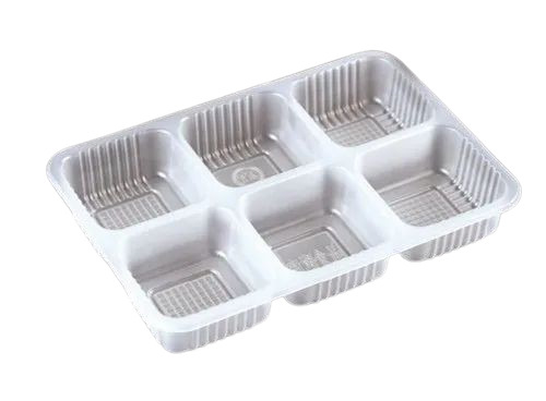 Chocolate Packaging Blister Tray - PVC Material, 6 Compartments, Transparent Color, Rectangle Shape, Fine Finished, Durable Design | Hard Hardness