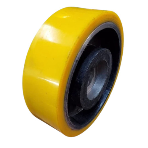 Ci Pu Caster Wheels - PU Material, Load Capacity 500kg-1000kg, Color Options Yellow, White, Black | Swivel Movement, Industrial Use, Polished Finish