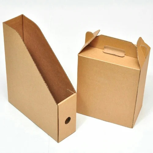 Corrugated File Box - Kraft Paper, Rectangle, Various Colors | Durable, Eco-friendly For Personal Care, Gift & Crafts Packaging
