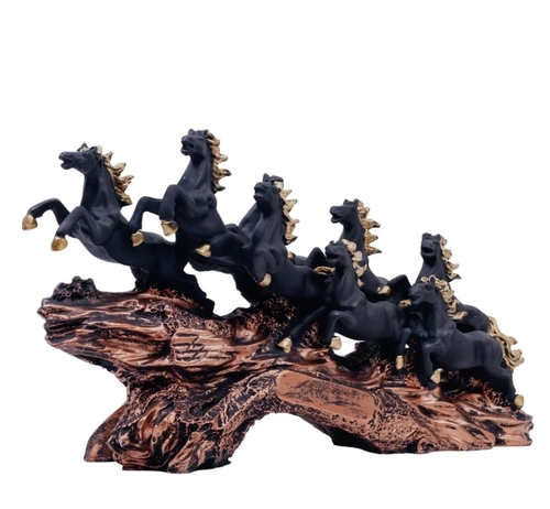 Decorative Running Horse Handicrafts - Eco-Friendly Materials Vibrant Black Color | Stylish Design Unique Craftsmanship Versatile Style Space-Saving Features Timeless Appeal