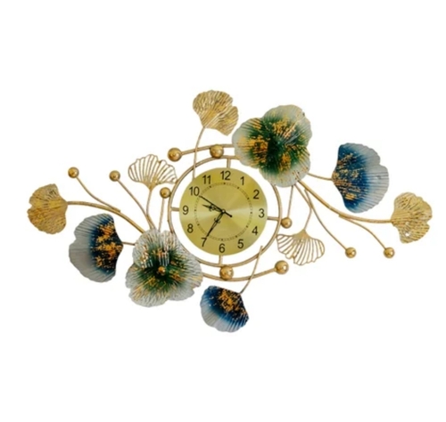 Designer Metal Wall Clock - Color: Multicolor