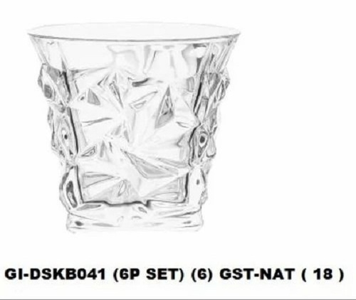 Drinking Water Glass Set - 300ml Medium Round White Glass | Dishwasher Safe, Microwave Safe, Customizable, Plain Pattern, Set of 6