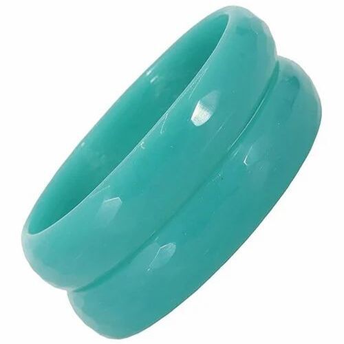 Girls Bangls - Glass Material, Customized Size, Polished Finish, Elegant White Color | Perfect Accessory for Parties, Ideal for Women and Girls