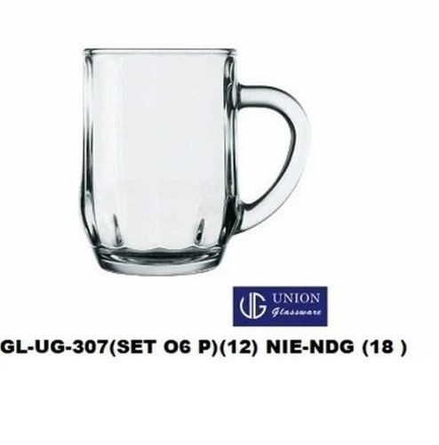 Glass Tea Cup Set - 300 ml, Medium Size, Glossy Finish, Plain Pattern, White Color, Microwave & Dishwasher Safe, Set of 6
