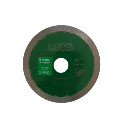 Granite Cutting Blade - 4 Inch, Yellow And Black | Circular Shape, Corrosion Resistant, Hardness Enhancer