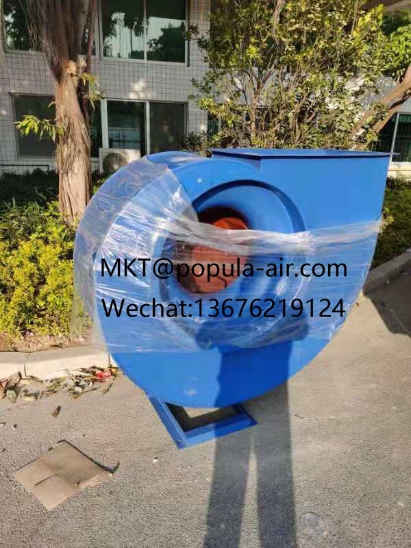 HCF-I-5C/E-4KW with volume 6276-11407CMH pressure 1486-738Pa POPULA Centrifugal Single Board Rear Tilting Oil Smoke Exhaust