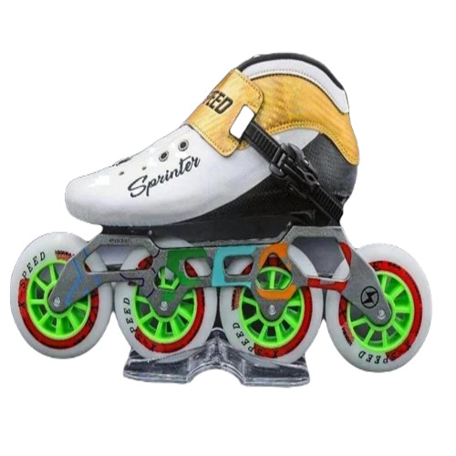 Inline Roller Skate - Carbon Fiber Material, Medium Size, White Color | Premium Quality, Unisex, Windproof Design