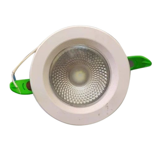 LED Downlight - Polycarbonate Material, Round Shape, Warm Light Color, 3000K | 7W, 230V Input Voltage, Durable for Industrial Ceiling Applications