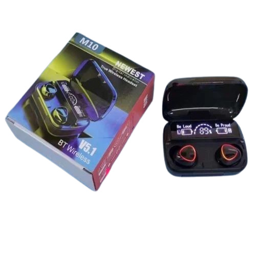 M10 Wireless Earbuds - Wireless, Black | Deep Bass, Call Answer, Call End, Call Reject