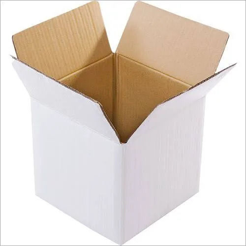 Plain White Corrugated Packaging Box