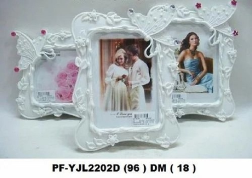 Plastic Photo Frame - 4x6 Inches, Multicolor Rectangle Design | Wall Mounting with Hangtag, Indian Style