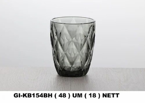 Plastic Water Glass - 300 mL Capacity, Set of 4 Pieces | Non Disposable, Round Shape, White Color