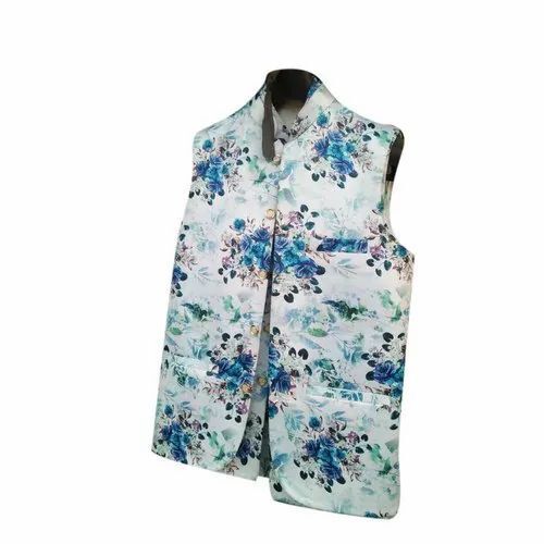 Printed Nehru Jacket - Color: Na