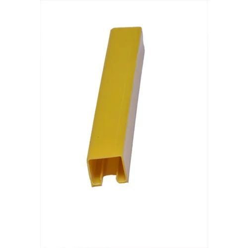 Pvc Square Pipe - 10 Feet, Mustard Color, Pvc Profile | Lightweight, Weather-resistant, Corrosion-resistant, Chemical Resistant, Low Maintenance