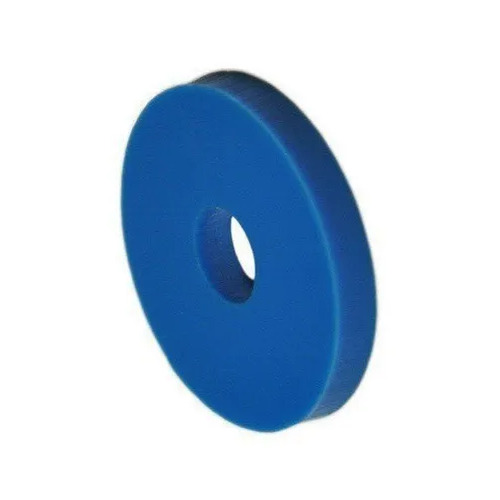 Round PU Washer - PU Material, 25mm Size, Blue Color | Industrial Use, Round Shape, Color Coated Finish