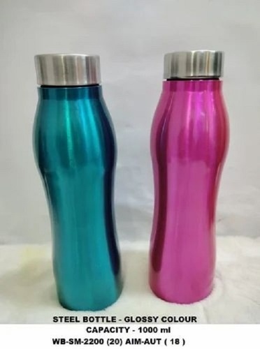 Stainless Steel Water Bottle - 1 Liter, Insulated, Lightweight, BPA-Free, Leak-Proof, Pink Color