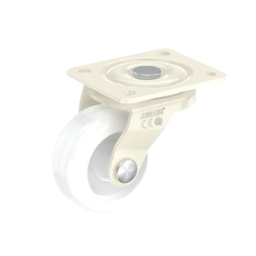 Single Wheel Puff Caster - 30mm Diameter, 100kg Load Capacity | Stainless Steel, Powder Coated Finish, Available In White, Gray, Red
