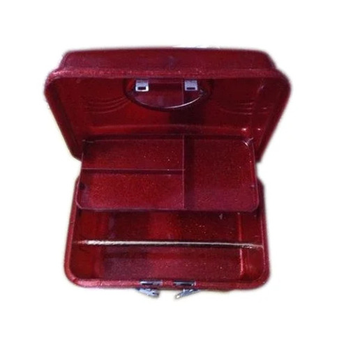 Bridal Vanity Box - Plastic, Standard Size | Maroon Color, Attractive Design, Durable, Moisture Proof, Fine Finished with Hand Length Handle