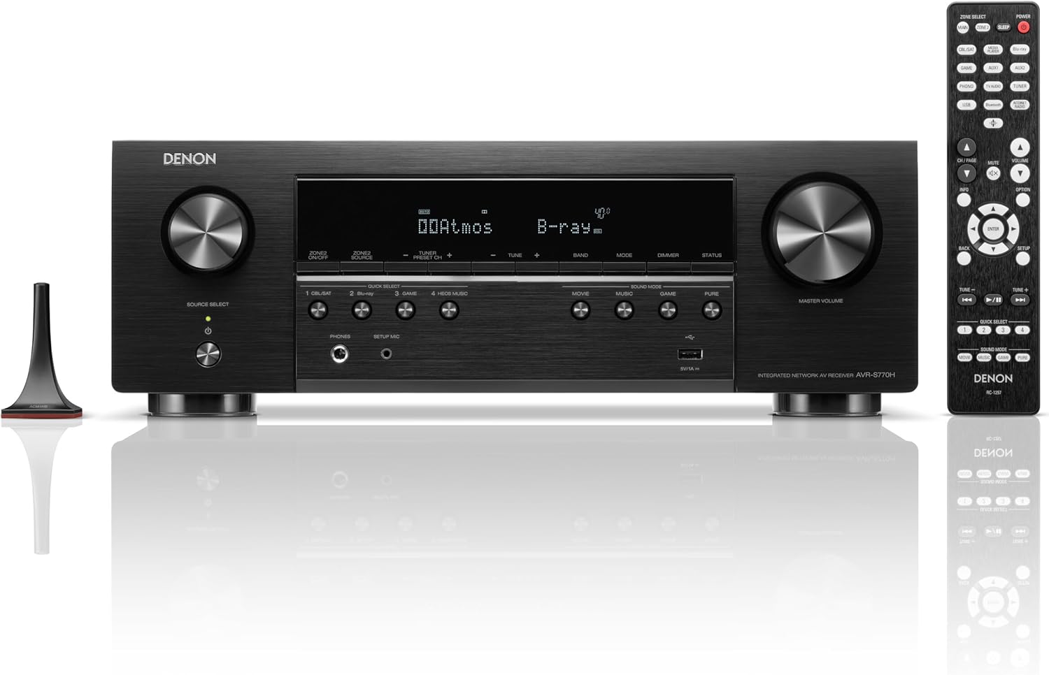 Denon AVR-S770H 7.2 Ch Home Theater Receiver - 8K UHD HDMI Receive