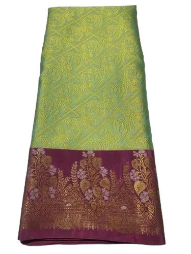 Green Muslin Silk Sarees