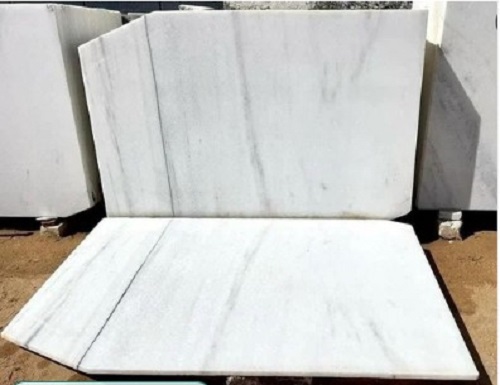 Makrana Albeta Marble - Polished Slabs, White Color | Anti-Skid, Long Lasting Finish, Easy to Wash, Low Maintenance Needed