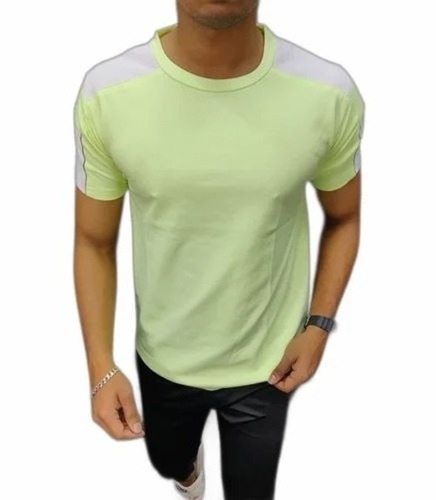 Men Gym T-Shirts - Nylon Fabric, Half Sleeves, Black Color, Suitable for Ages 5 to 18 and Adults | Handwash and Machine Wash Compatible