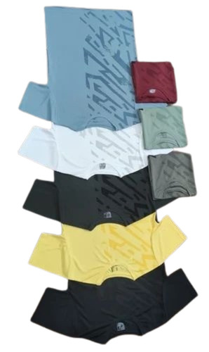 Mens Sports Tshirts - Polyester Regular Fit Half Sleeves Multicolor Printed Round Neck | Ideal for Running & Training