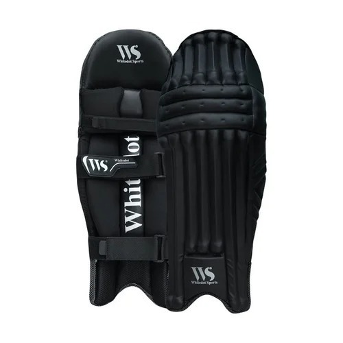 Batting Pad - PU Material, Size L, Black | Lightweight, Durable, Adjustable, Unisex