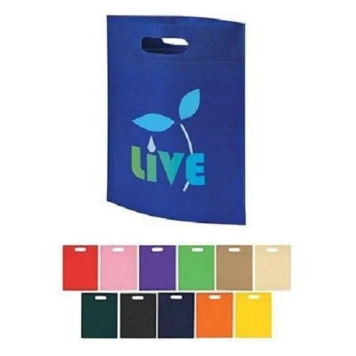 Non Woven D Cut Bag - Durable Eco Friendly Material | Ideal For Shopping Use, With Handle Design