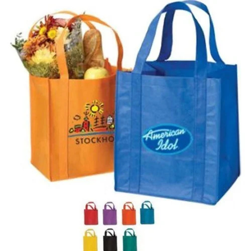 Non Woven Grocery Bags - Eco Friendly, Durable Design | Non Woven Material, Ideal for Shopping with Handle