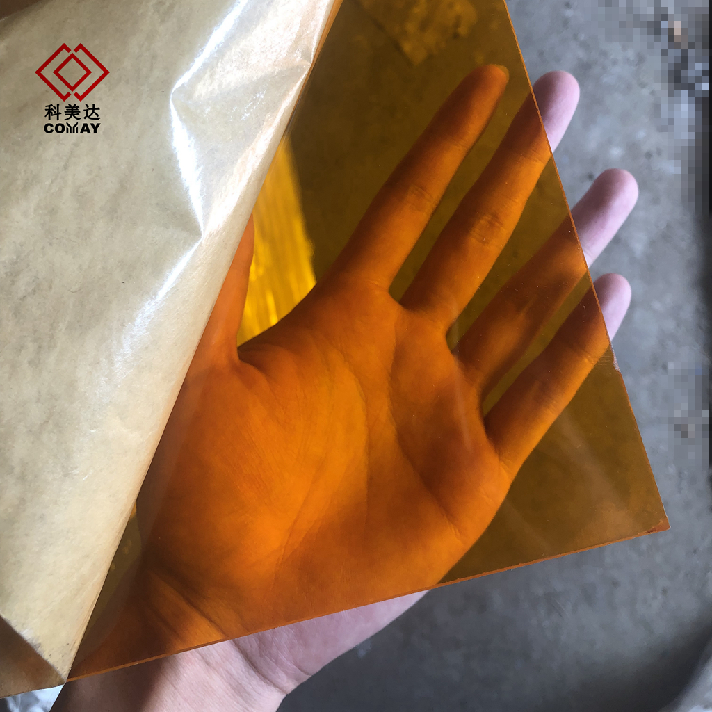 Orange New Building Material Cast Acrylic Sheet