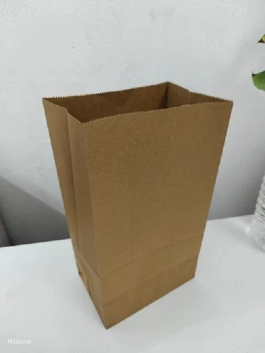 Paper Grocery Bags - Eco-Friendly Kraft Paper, Durable Brown Disposable Design