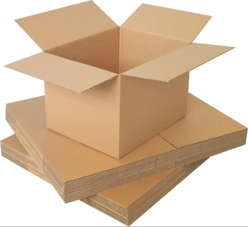 Plain Duplex Corrugated Boxes - Durable Eco-Friendly Packaging | Rectangle Shape, Various Colors, Ideal for Food Use