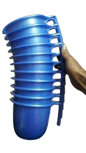 Plastic Bath Mug - 1.5 Liter, Blue Color | Durable, Rigid, Fine Finished, Plain Round Design