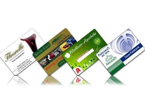 Pre Printed Cards - PVC MultiColour Rectangular Design CR-80, 2.125" x 3.175" Glossy Finish