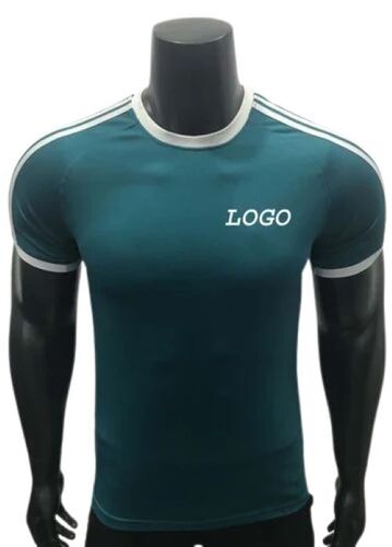 Premium Design Mens Sports T-Shirts - Polyester Material, Sizes M-XXXL, Green Color | Heat Regulation, Minimalist Design, Four-Way Stretch, Tagless Design