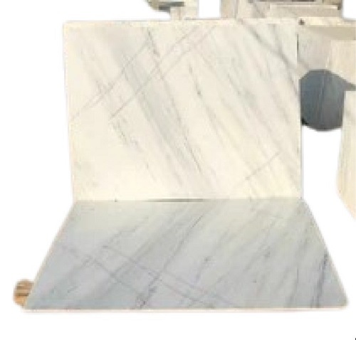 Unpolished White Marble Slab - Various Sizes Available, White Color, Anti-Skid Design, Meets Quality Standards with Timely Delivery