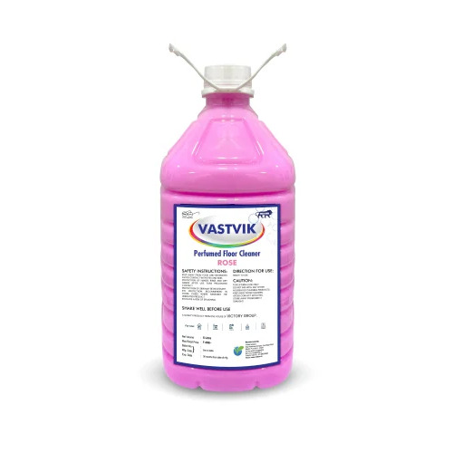 Vastvik Perfumed Floor Cleaner 5L - Plastic Cap, Pink Color, PH Value 8-9 | Rose Fragrance, Ready to Use, 24 Months Shelf Life