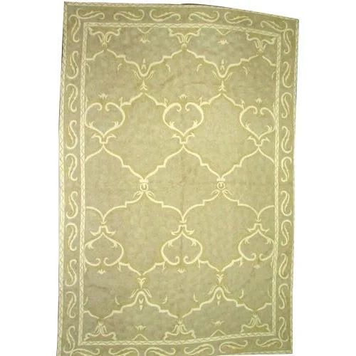 Crewel Fabric Chain Stitch Rug