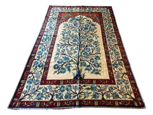 Crewel Hand Embroidery Chain Stitch Rug