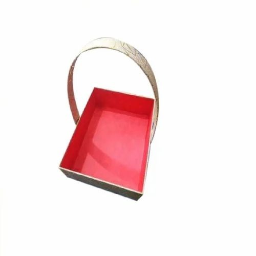 Gift Hamper Basket - Glossy MDF Rectangle Design, Eco-Friendly, Durable, Lightweight, Capacity Up to 2Kg