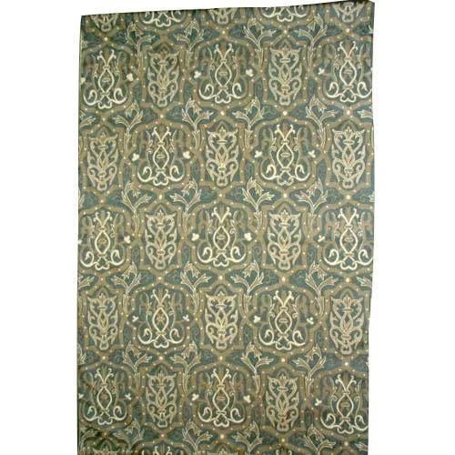 Green Color Chain Stitch Rug