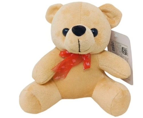 Kids Teddy Bear - Small Size, Brown Fur | Adorable Design, High-Quality Materials, Lightweight, Kid-Friendly, Durable Stitching, Easy to Clean, Perfect Gift, Comforting Companion