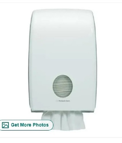 Multi Fold Tissue Dispenser - 29.3 x 11 x 45 cm, Glossy White Finish, Wall Mounted Design, Easy to Use, Lightweight at 400GM