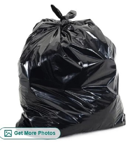 Plastic Garbage Bag - 17x19 Inch, Black Color | Tear Resistant, Plain Design, Quality Tested