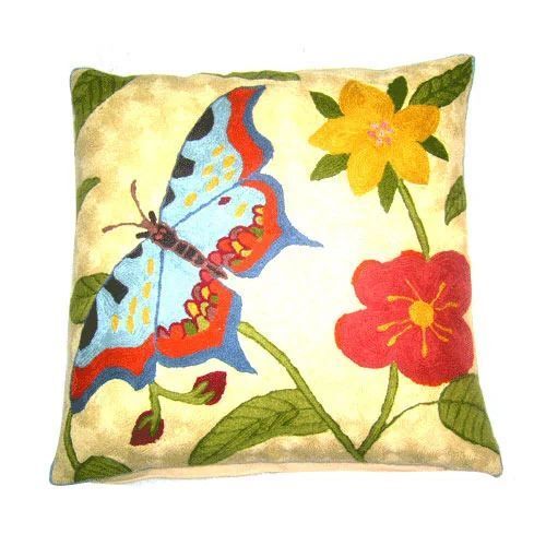 Premium Cushion Covers Crewel Fabric