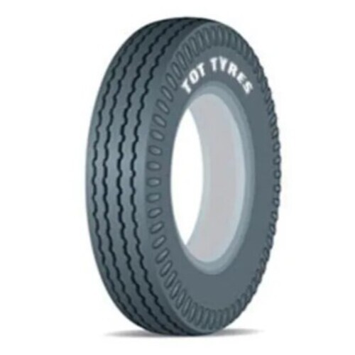 Three Wheeler Tyre - Black Rubber, Round Shape | Specialized Tires & Tubes for Enhanced Stability