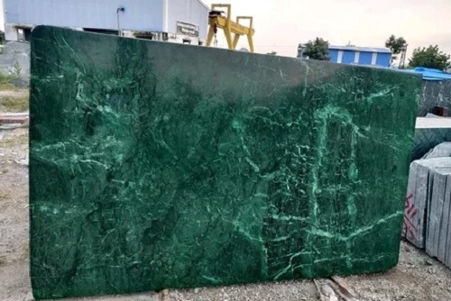 Udaipur Green Marble Slab - Polished Surface, Various Sizes Available | Anti-Skid Properties, Easy to Install, Quality Tested
