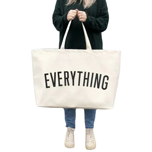 White Canvas Tote Bags - Very Good Quality Lightweight Design with Attractive Features and Customizable Size