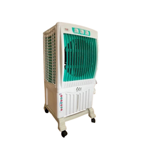 80L Plastic Tower Air Coolers - Color: White And Green